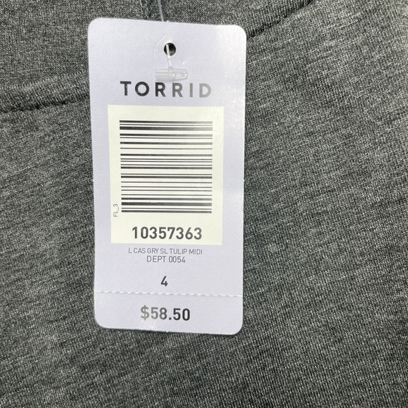 Torrid Draped Tulip Dress Size 4 - Picture 7 of 7